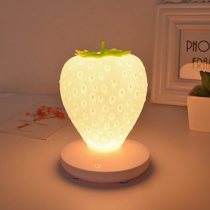 Night light USB charging Strawberry Lamp